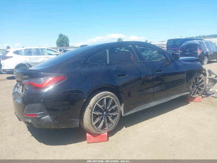 2022 BMW 4er VIN WBA63AV07NFM62332 IAAI salvage auction — FRONT END, Bill Of Sale (Washington), sold $3,100 on 2026-07-14 (photo 4)