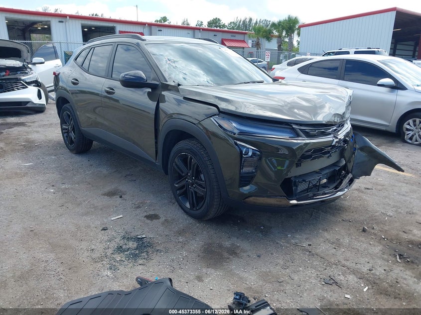 2024 Chevrolet Trax VIN KL77LKE2XRC015335 IAAI salvage auction — FRONT END, Certificate Of Destruction (Florida), sold $9,200 on 2026-07-08 (photo 1)