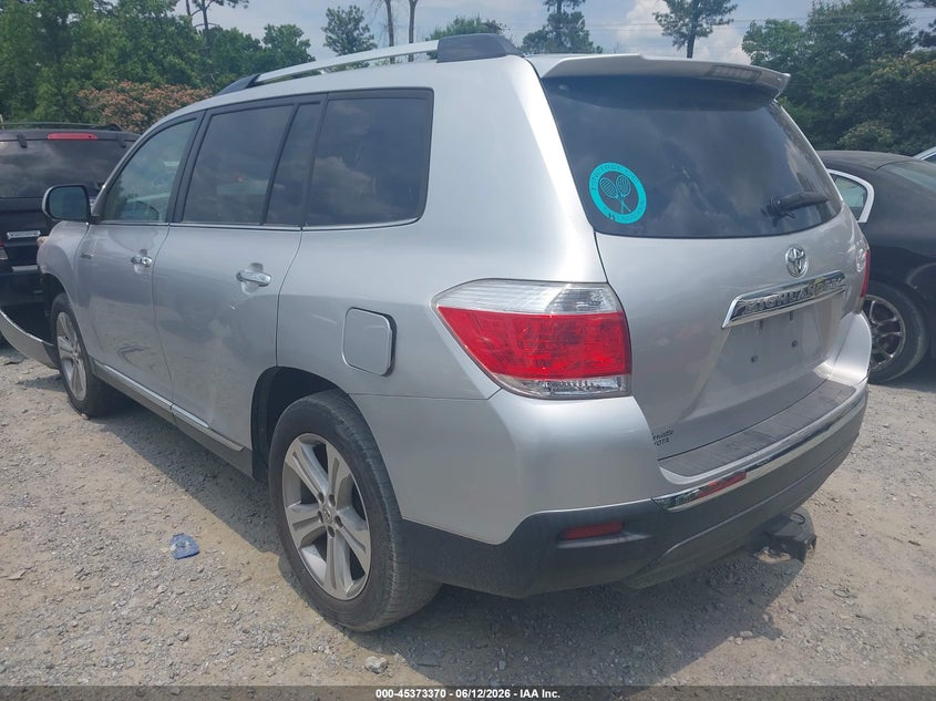2013 Toyota Highlander VIN 5TDYK3EH2DS139465 IAAI salvage auction — FRONT END, Salvage (Georgia), sold $4,650 on 2026-07-14 (photo 3)