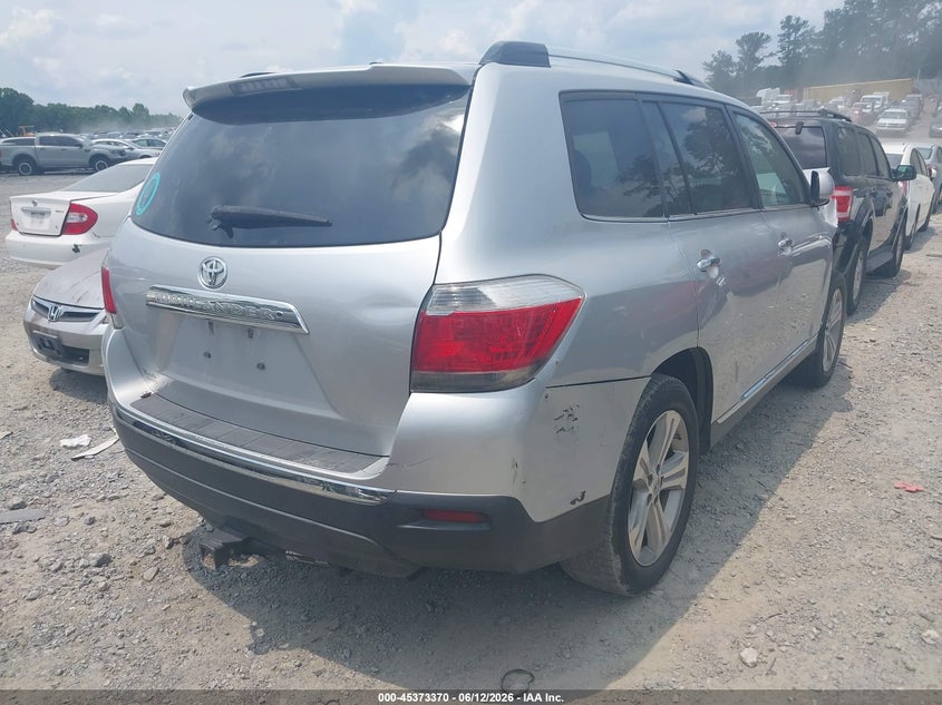 2013 Toyota Highlander VIN 5TDYK3EH2DS139465 IAAI salvage auction — FRONT END, Salvage (Georgia), sold $4,650 on 2026-07-14 (photo 4)