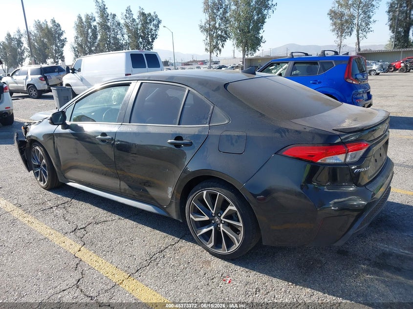 2020 Toyota Corolla VIN JTDS4RCEXLJ031991 IAAI salvage auction — FRONT END, Salvage (California), sold $4,200 on 2026-07-07 (photo 3)