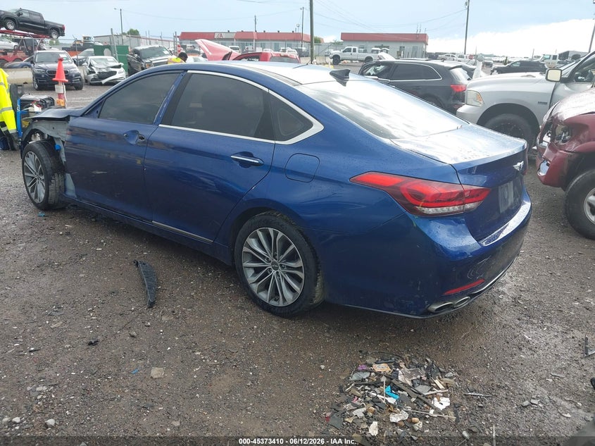 2015 Hyundai Genesis VIN KMHGN4JE6FU099714 IAAI salvage auction — FRONT END, Salvage (Tennessee), sold $3,350 on 2026-07-09 (photo 3)