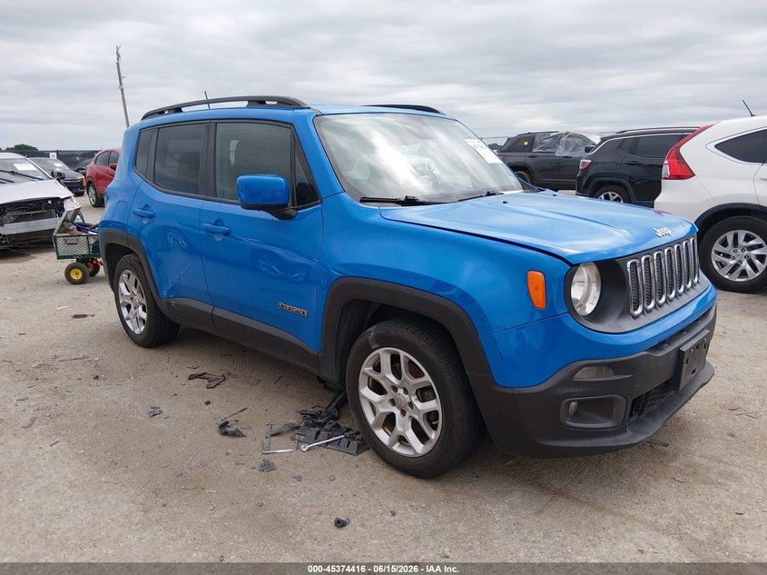 2015 Jeep Renegade VIN ZACCJABTXFPB34248 IAAI salvage auction — LEFT & RIGHT, Original (Texas), sold $25 on 2026-07-28 (photo 1)