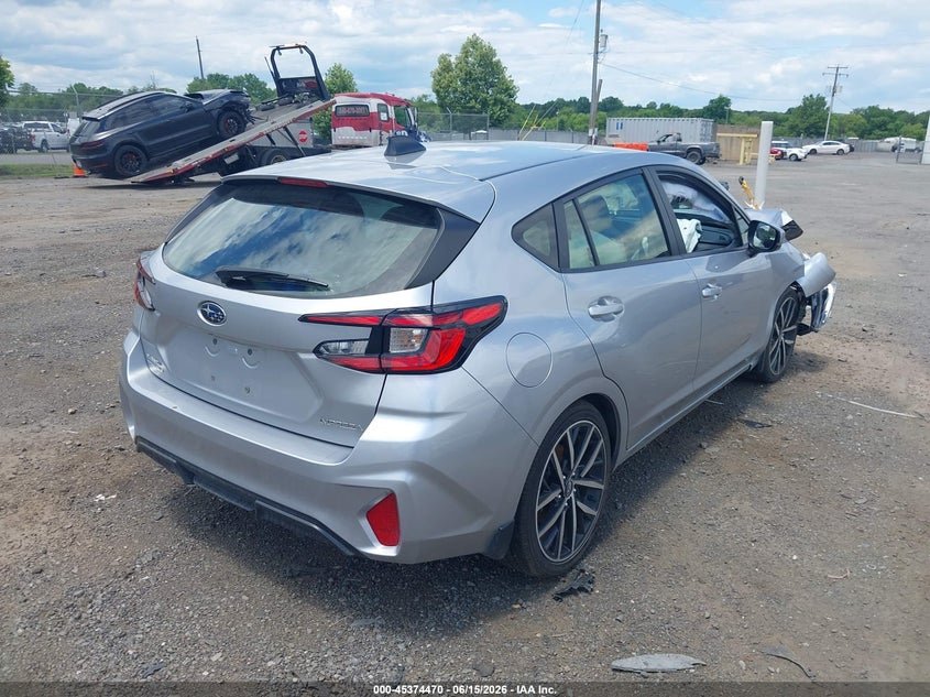 2024 Subaru Impreza VIN JF1GUAFC6R8302584 IAAI salvage auction — FRONT END, Salvage (Virginia), sold $1,250 on 2026-07-28 (photo 4)