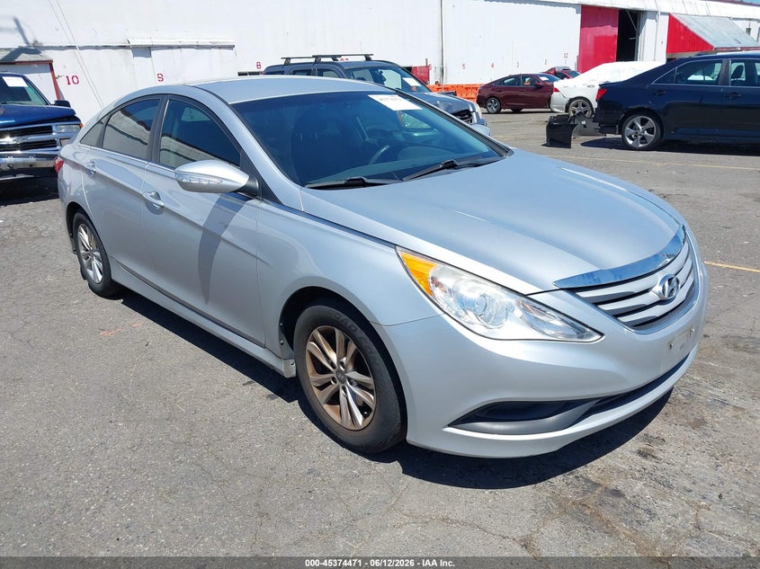 2014 Hyundai Sonata VIN 5NPEB4AC6EH913727 IAAI salvage auction — SIDE, Salvage (Oregon), sold $650 on 2026-07-31 (photo 1)
