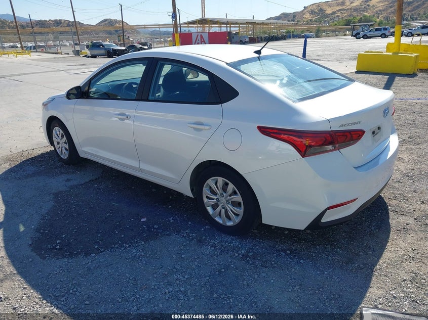 2020 Hyundai Accent VIN 3KPC24A60LE118451 IAAI salvage auction — NORMAL WEAR, Sf97 (California), sold $8,500 on 2026-07-28 (photo 3)