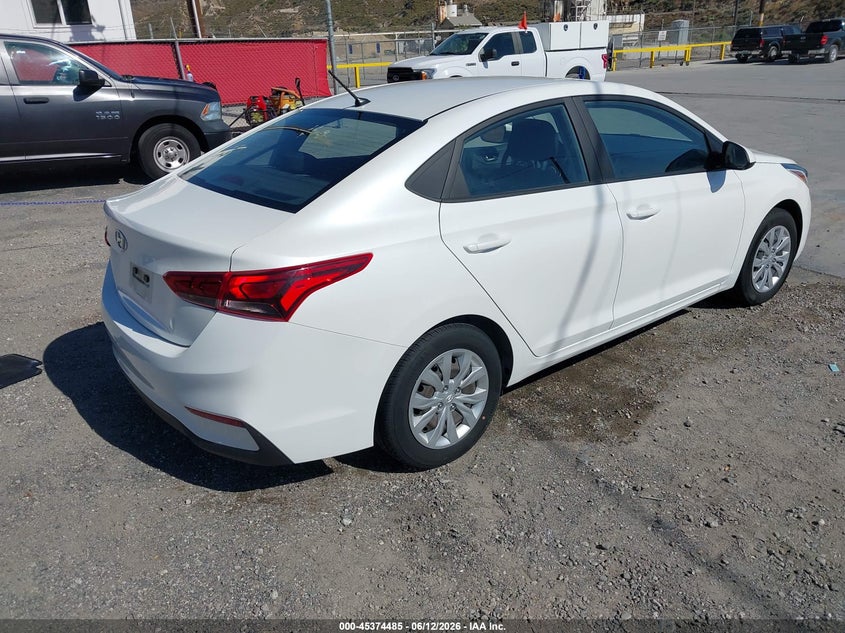 2020 Hyundai Accent VIN 3KPC24A60LE118451 IAAI salvage auction — NORMAL WEAR, Sf97 (California), sold $8,500 on 2026-07-28 (photo 4)