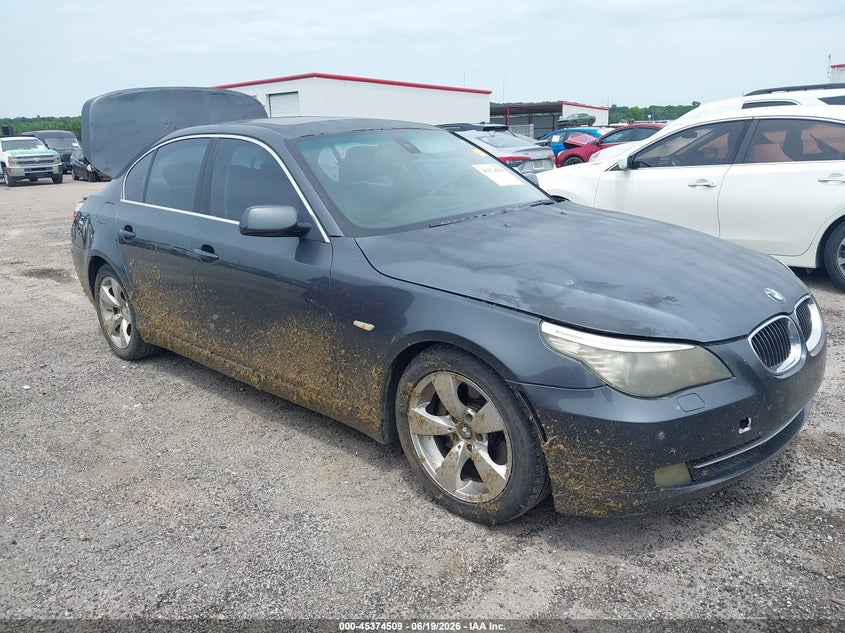 2008 BMW 5er VIN WBANU53558CT09890 IAAI salvage auction — REAR END, Clear (Oklahoma), sold $450 on 2026-08-04 (photo 1)