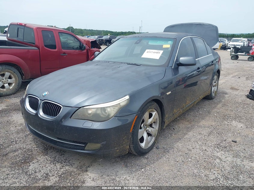 2008 BMW 5er VIN WBANU53558CT09890 IAAI salvage auction — REAR END, Clear (Oklahoma), sold $450 on 2026-08-04 (photo 2)