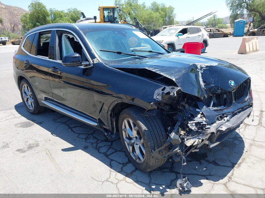 2020 BMW X3 VIN 5UXTY5C02L9B87757 IAAI salvage auction — FRONT END, Salvage (California), sold $4,650 on 2026-07-28 (photo 1)