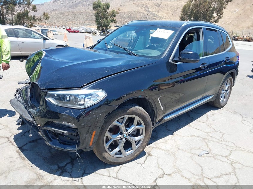 2020 BMW X3 VIN 5UXTY5C02L9B87757 IAAI salvage auction — FRONT END, Salvage (California), sold $4,650 on 2026-07-28 (photo 2)