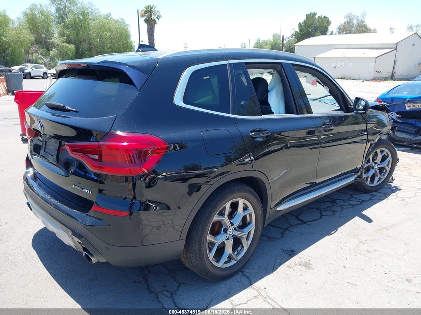 2020 BMW X3 VIN 5UXTY5C02L9B87757 IAAI salvage auction — FRONT END, Salvage (California), sold $4,650 on 2026-07-28 (photo 4)