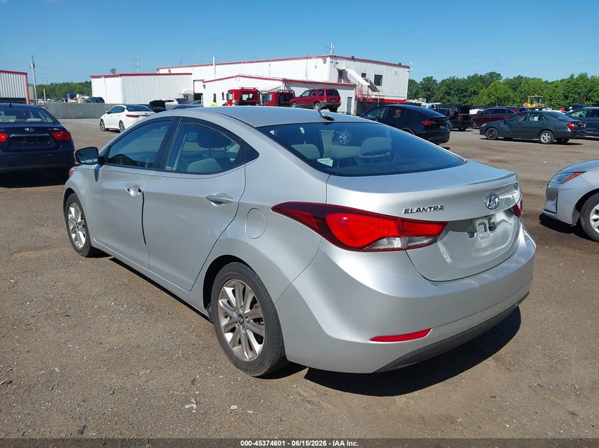 2014 Hyundai Elantra VIN KMHDH4AE6EU163338 IAAI salvage auction — RIGHT SIDE, Salvage - Greater Than 75% (Maryland), sold $1,650 on 2026-07-15 (photo 3)