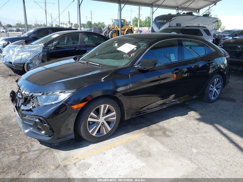 2020 Honda Civic VIN SHHFK7H3XLU403080 IAAI salvage auction — FRONT END, Salvage Title, sold $3,450 on 2026-07-21 (photo 2)