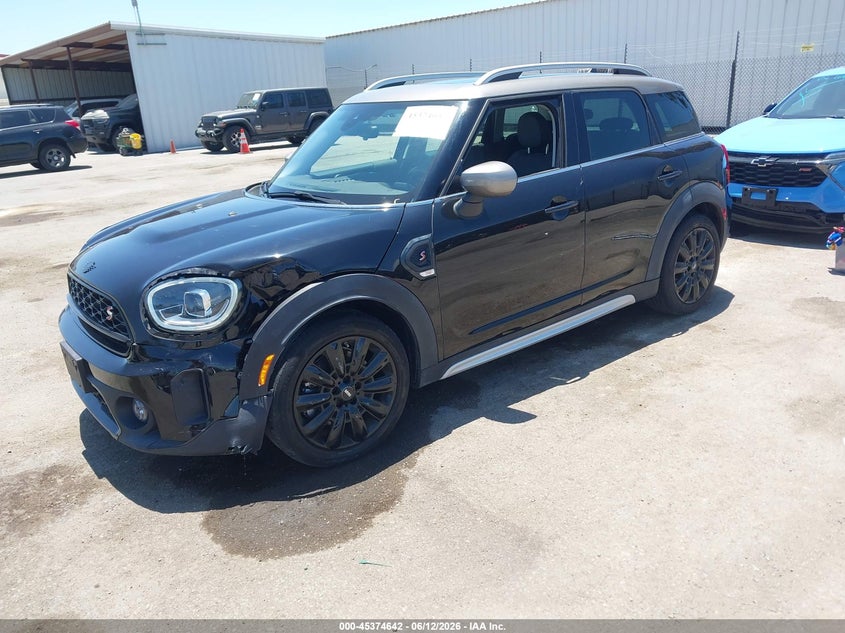2022 Mini Countryman VIN WMZ53BR09N3P05123 IAAI salvage auction — LEFT FRONT, Salvage Title, sold $7,300 on 2026-07-29 (photo 2)