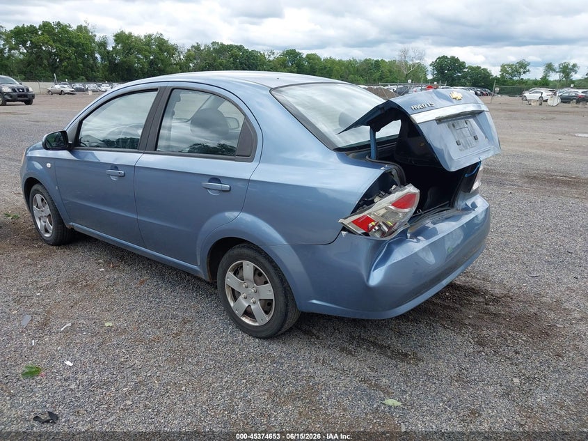 2008 Chevrolet Aveo VIN KL1TD56608B050074 IAAI salvage auction — REAR END, Salvage (Ohio), sold $275 on 2026-07-06 (photo 3)