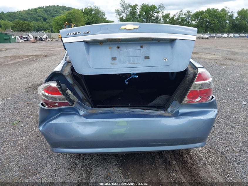 2008 Chevrolet Aveo VIN KL1TD56608B050074 IAAI salvage auction — REAR END, Salvage (Ohio), sold $275 on 2026-07-06 (photo 6)