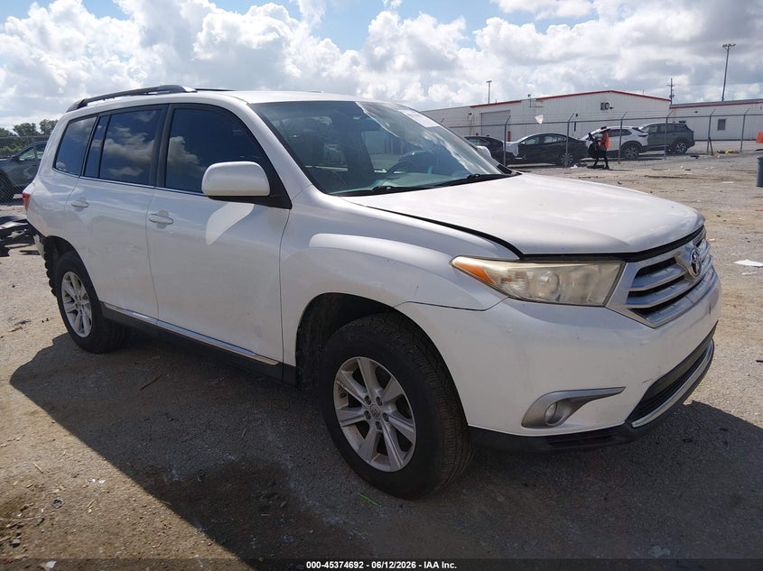 2013 Toyota Highlander VIN 5TDZK3EH9DS138575 IAAI salvage auction — REAR END, Salvage (Louisiana), sold $3,000 on 2026-07-07 (photo 1)