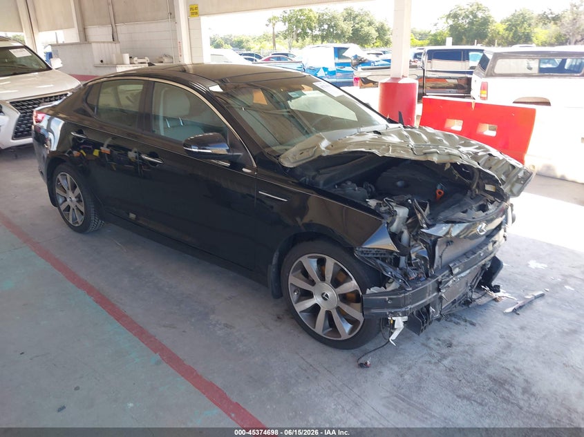 2013 Kia Optima VIN 5XXGN4A71DG091822 IAAI salvage auction — FRONT END, Rebuildable (Florida), sold $600 on 2026-07-08 (photo 1)