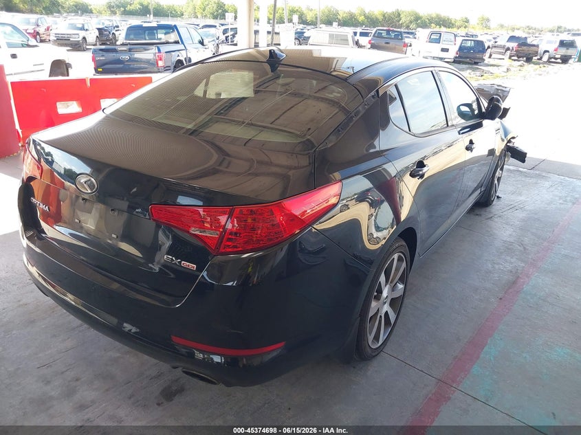 2013 Kia Optima VIN 5XXGN4A71DG091822 IAAI salvage auction — FRONT END, Rebuildable (Florida), sold $600 on 2026-07-08 (photo 4)