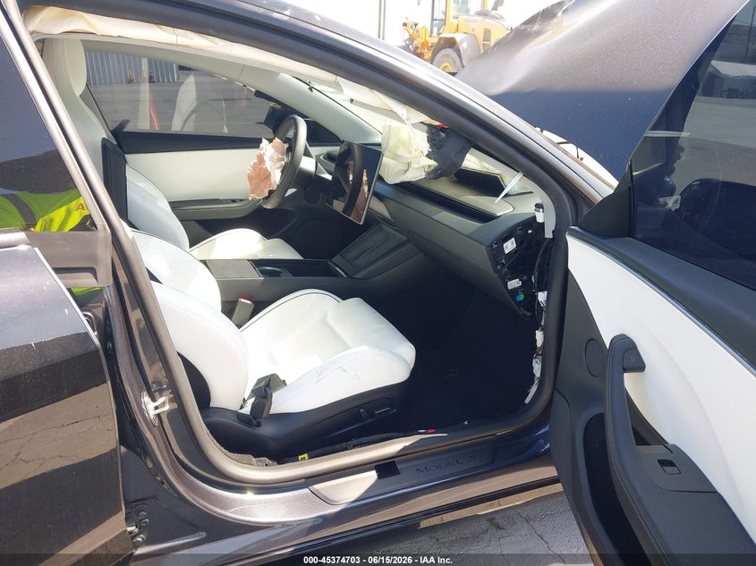 2024 Tesla Model 3 VIN 5YJ3E1ETXRF855116 IAAI salvage auction — FRONT END, Salvage (California), sold $17,700 on 2026-09-09 (photo 5)