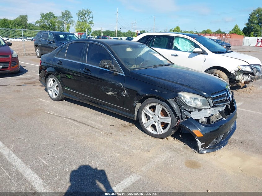 2011 Mercedes-benz C-klasse VIN WDDGF5EB6BR157735 IAAI salvage auction — FRONT END, Salvage (Tennessee), sold $250 on 2026-07-07 (photo 1)