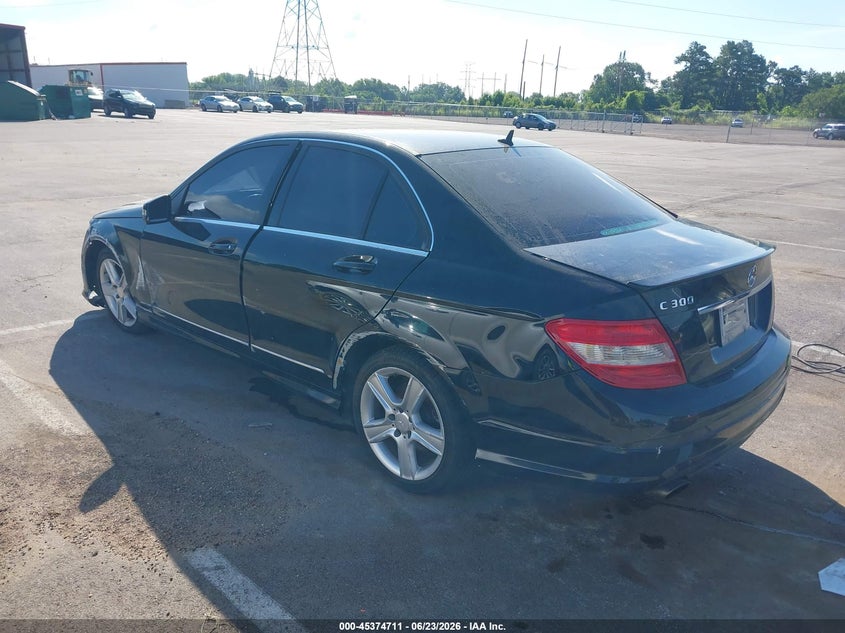 2011 Mercedes-benz C-klasse VIN WDDGF5EB6BR157735 IAAI salvage auction — FRONT END, Salvage (Tennessee), sold $250 on 2026-07-07 (photo 3)