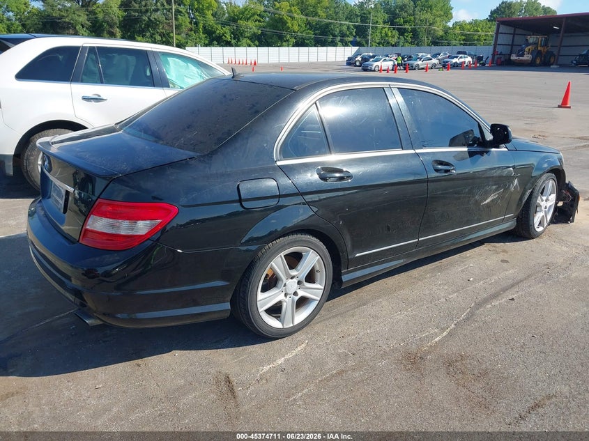 2011 Mercedes-benz C-klasse VIN WDDGF5EB6BR157735 IAAI salvage auction — FRONT END, Salvage (Tennessee), sold $250 on 2026-07-07 (photo 4)