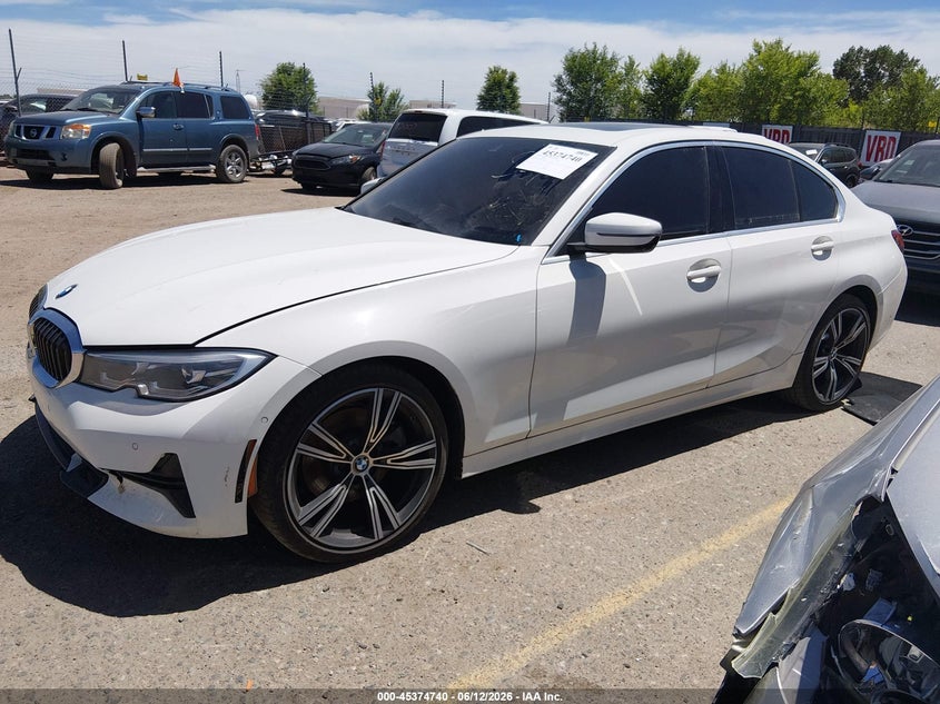 2021 BMW 3er VIN 3MW5R7J05M8C04224 IAAI salvage auction — THEFT, Salvage Title, sold $11,650 on 2026-07-28 (photo 2)
