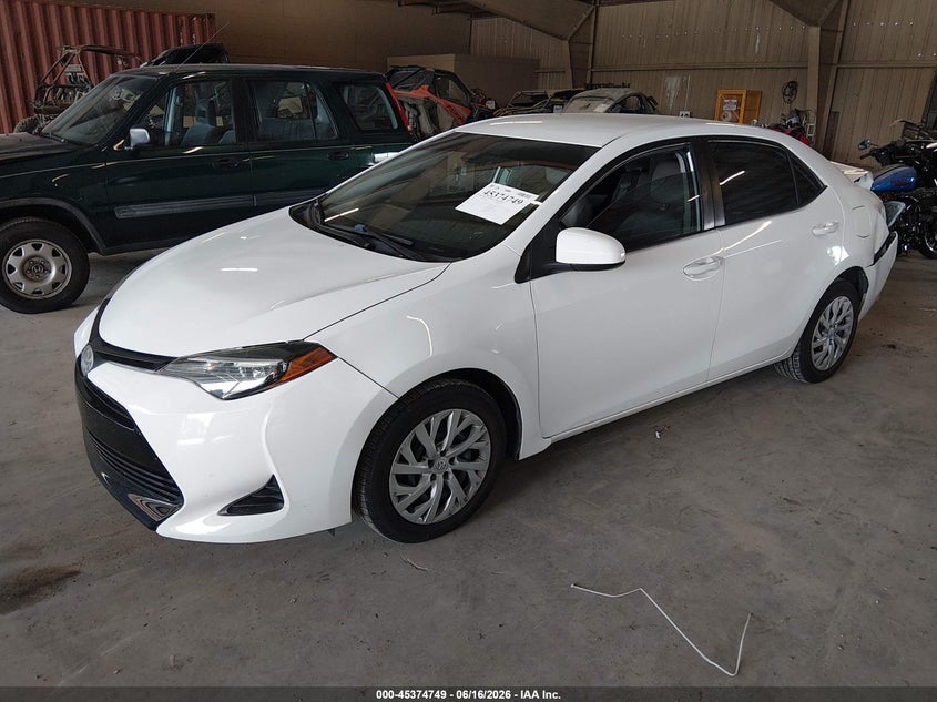 2019 Toyota Corolla VIN 5YFBURHE6KP926526 IAAI salvage auction — REAR END, Salvage (Tennessee), sold $1,600 on 2026-07-29 (photo 2)