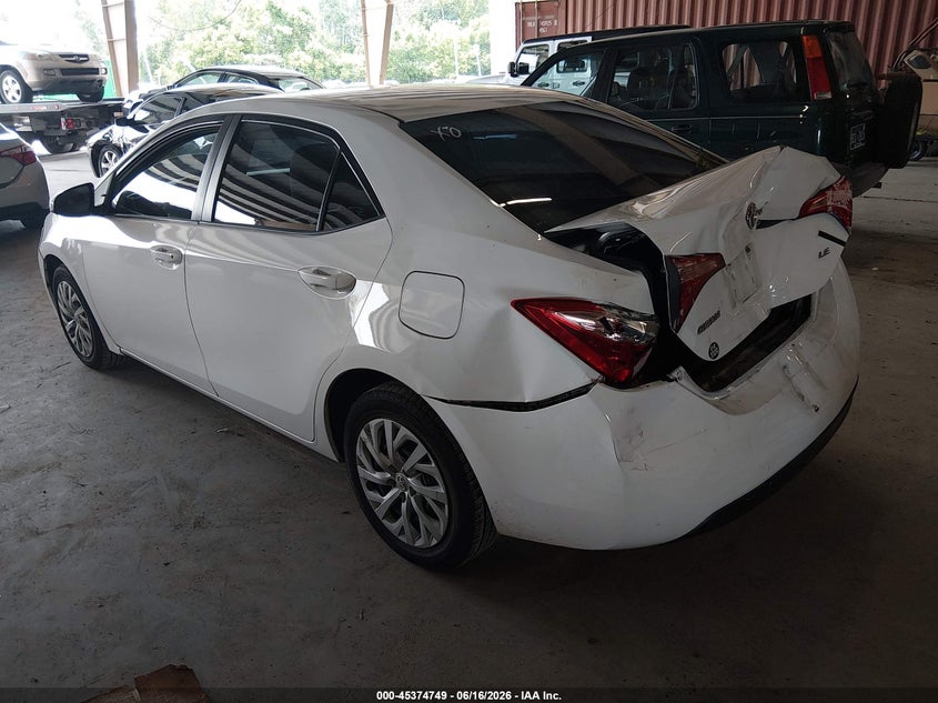 2019 Toyota Corolla VIN 5YFBURHE6KP926526 IAAI salvage auction — REAR END, Salvage (Tennessee), sold $1,600 on 2026-07-29 (photo 3)