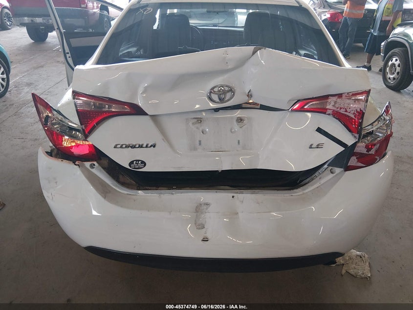 2019 Toyota Corolla VIN 5YFBURHE6KP926526 IAAI salvage auction — REAR END, Salvage (Tennessee), sold $1,600 on 2026-07-29 (photo 6)
