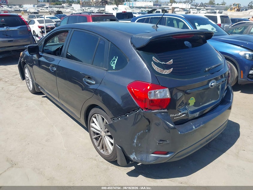 2012 Subaru Impreza VIN JF1GPAH6XCH220136 IAAI salvage auction — FRONT & REAR, Salvage (California), sold $675 on 2026-07-08 (photo 3)