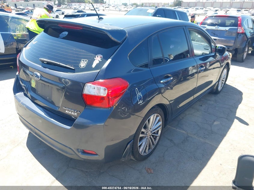 2012 Subaru Impreza VIN JF1GPAH6XCH220136 IAAI salvage auction — FRONT & REAR, Salvage (California), sold $675 on 2026-07-08 (photo 4)