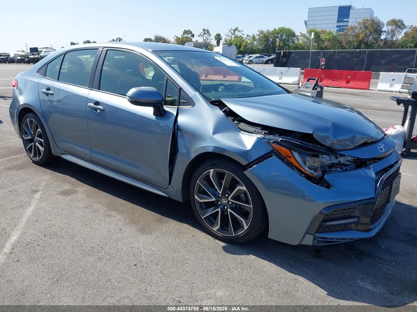 2020 Toyota Corolla VIN JTDS4RCE9LJ041833 IAAI salvage auction — RIGHT FRONT, Salvage Title, sold $6,725 on 2026-07-16 (photo 1)