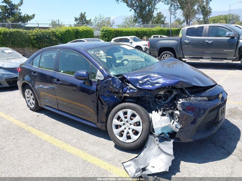 2021 Toyota Corolla VIN JTDEPMAE4MJ166931 IAAI salvage auction — SIDE, Salvage Title, sold $3,900 on 2026-07-14 (photo 1)