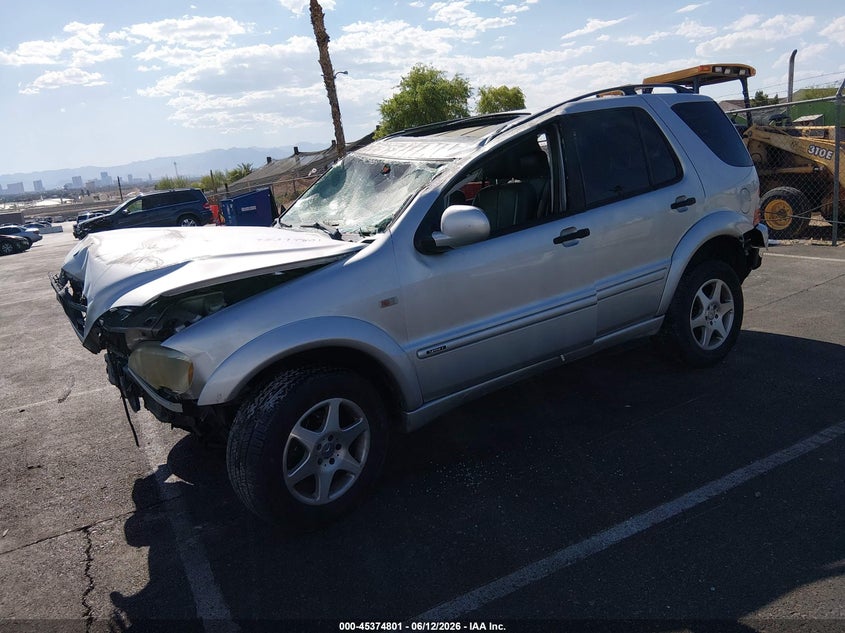 2001 Mercedes-benz Ml-class VIN 4JGAB54E51A250763 IAAI salvage auction — FRONT & REAR, Salvage (Nevada), sold $25 on 2026-07-10 (photo 2)