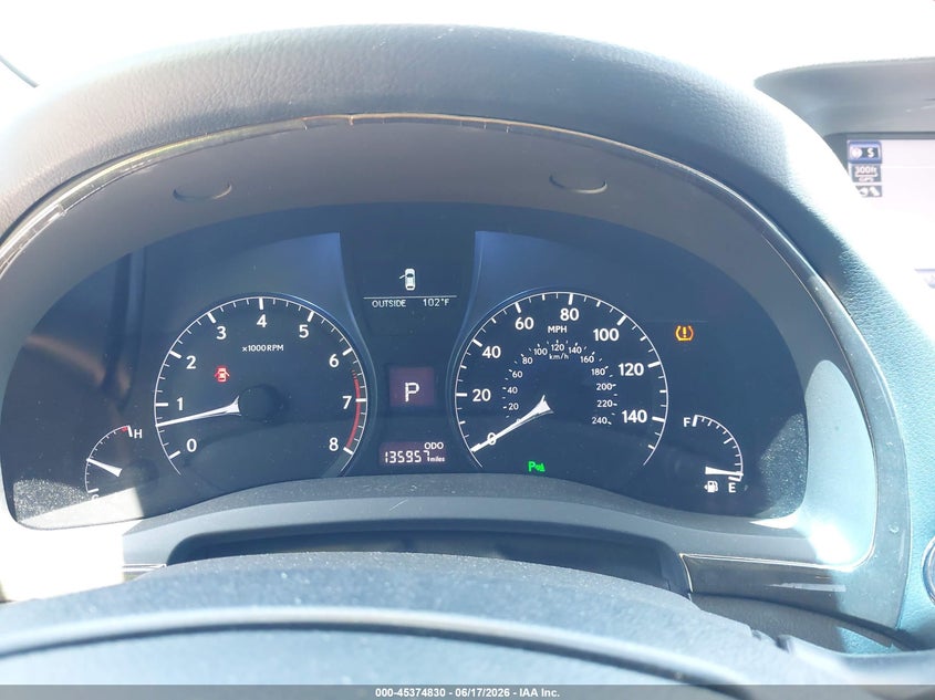 2013 Lexus VIN 2T2BK1BA8DC160651 IAAI salvage auction — HAIL, Salvage Title, sold $4,950 on 2026-08-24 (photo 7)