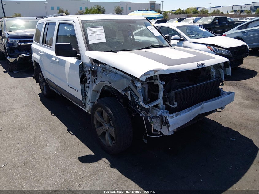 2016 Jeep Liberty (patriot) VIN 1C4NJPBA7GD803795 IAAI salvage auction — FRONT END, Salvage Title, sold $1,650 on 2026-08-14 (photo 1)