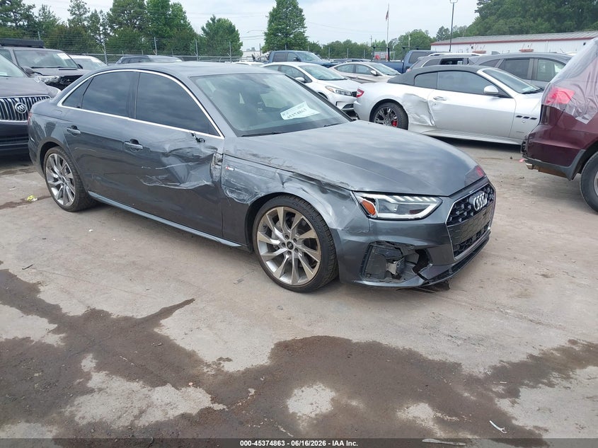 2022 Audi A4 VIN WAUEAAF4XNN004793 IAAI salvage auction — SIDE, Salvage (North Carolina), sold $7,250 on 2026-07-29 (photo 1)