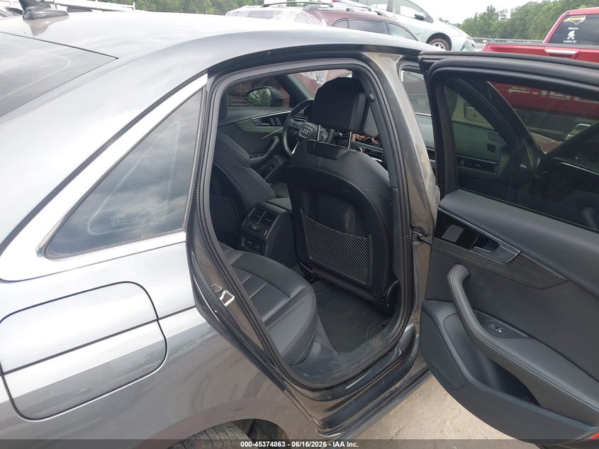 2022 Audi A4 VIN WAUEAAF4XNN004793 IAAI salvage auction — SIDE, Salvage (North Carolina), sold $7,250 on 2026-07-29 (photo 8)
