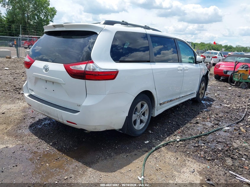 2018 Toyota Sienna VIN 5TDKZ3DC8JS946401 IAAI salvage auction — RIGHT FRONT, Salvage (Ohio), sold $8,150 on 2026-07-08 (photo 4)