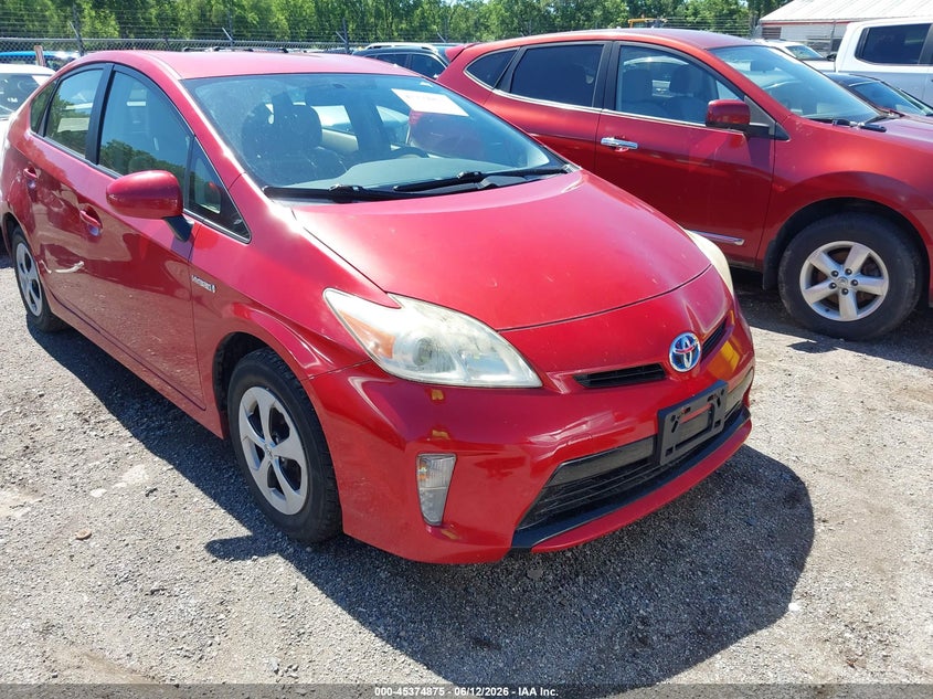 2013 Toyota Prius VIN JTDKN3DU3D1636744 IAAI salvage auction — NORMAL WEAR, Clear (Illinois), sold $975 on 2026-07-20 (photo 1)