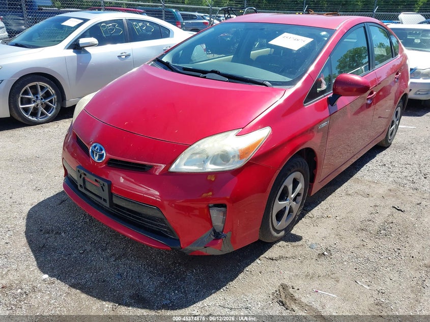 2013 Toyota Prius VIN JTDKN3DU3D1636744 IAAI salvage auction — NORMAL WEAR, Clear (Illinois), sold $975 on 2026-07-20 (photo 2)