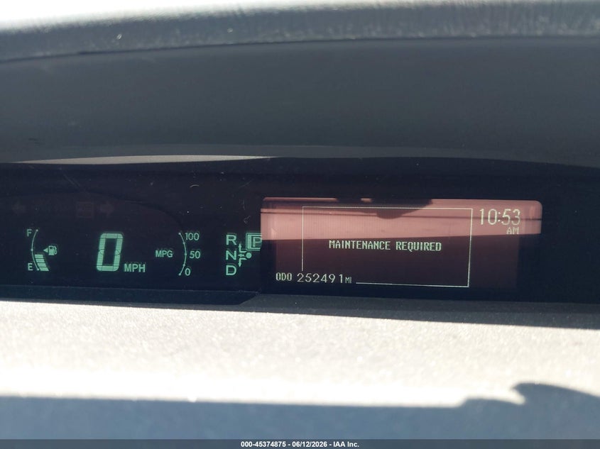 2013 Toyota Prius VIN JTDKN3DU3D1636744 IAAI salvage auction — NORMAL WEAR, Clear (Illinois), sold $975 on 2026-07-20 (photo 7)