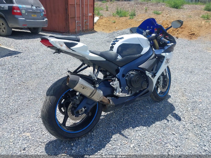 2011 Suzuki Gsx750 VIN JS1GR7MA1B2100450 IAAI salvage auction — RIGHT SIDE, Clear (Virginia), sold $3,200 on 2026-07-07 (photo 4)