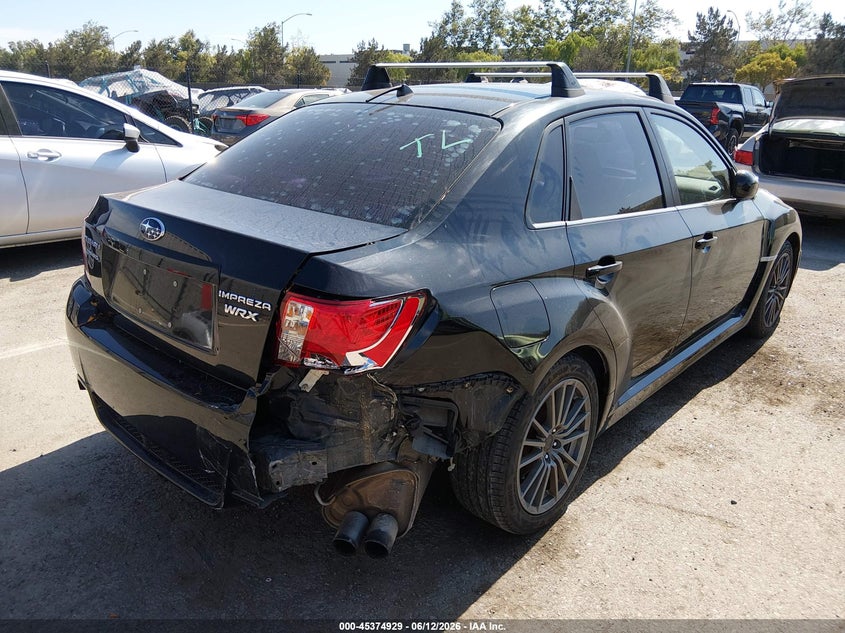 2013 Subaru Impreza wrx VIN JF1GV7E60DG026994 IAAI salvage auction — RIGHT REAR, Salvage (California), sold $3,400 on 2026-07-13 (photo 6)