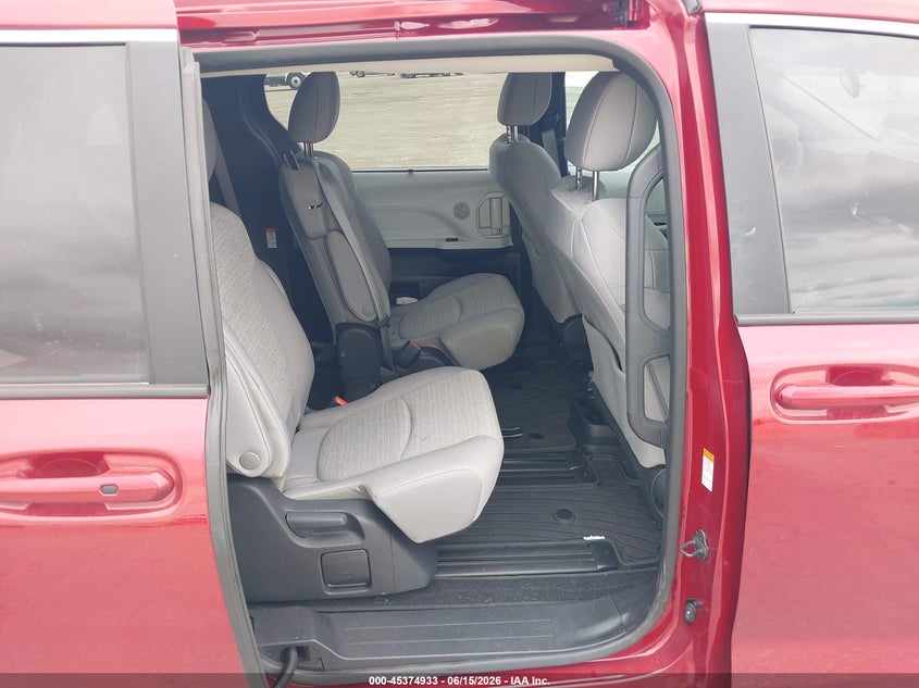 2025 Toyota Sienna VIN 5TDKRKEC0SS248374 IAAI salvage auction — FRONT END, Salvage (Texas), sold $9,700 on 2026-07-22 (photo 8)