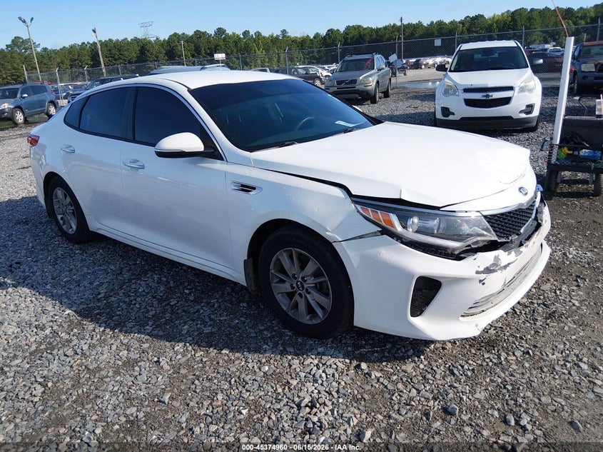2016 Kia Optima VIN KNAGT4L39G5073199 IAAI salvage auction — FRONT END, Salvage (Idaho), sold $575 on 2026-07-31 (photo 1)