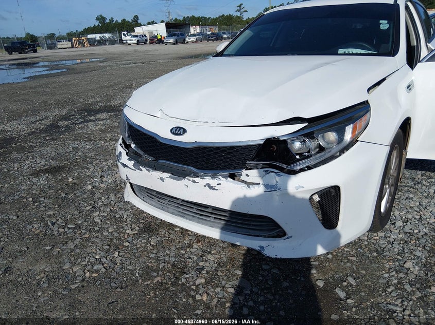 2016 Kia Optima VIN KNAGT4L39G5073199 IAAI salvage auction — FRONT END, Salvage (Idaho), sold $575 on 2026-07-31 (photo 6)